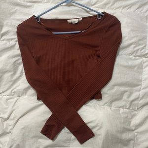 Harlow burnt sienna top